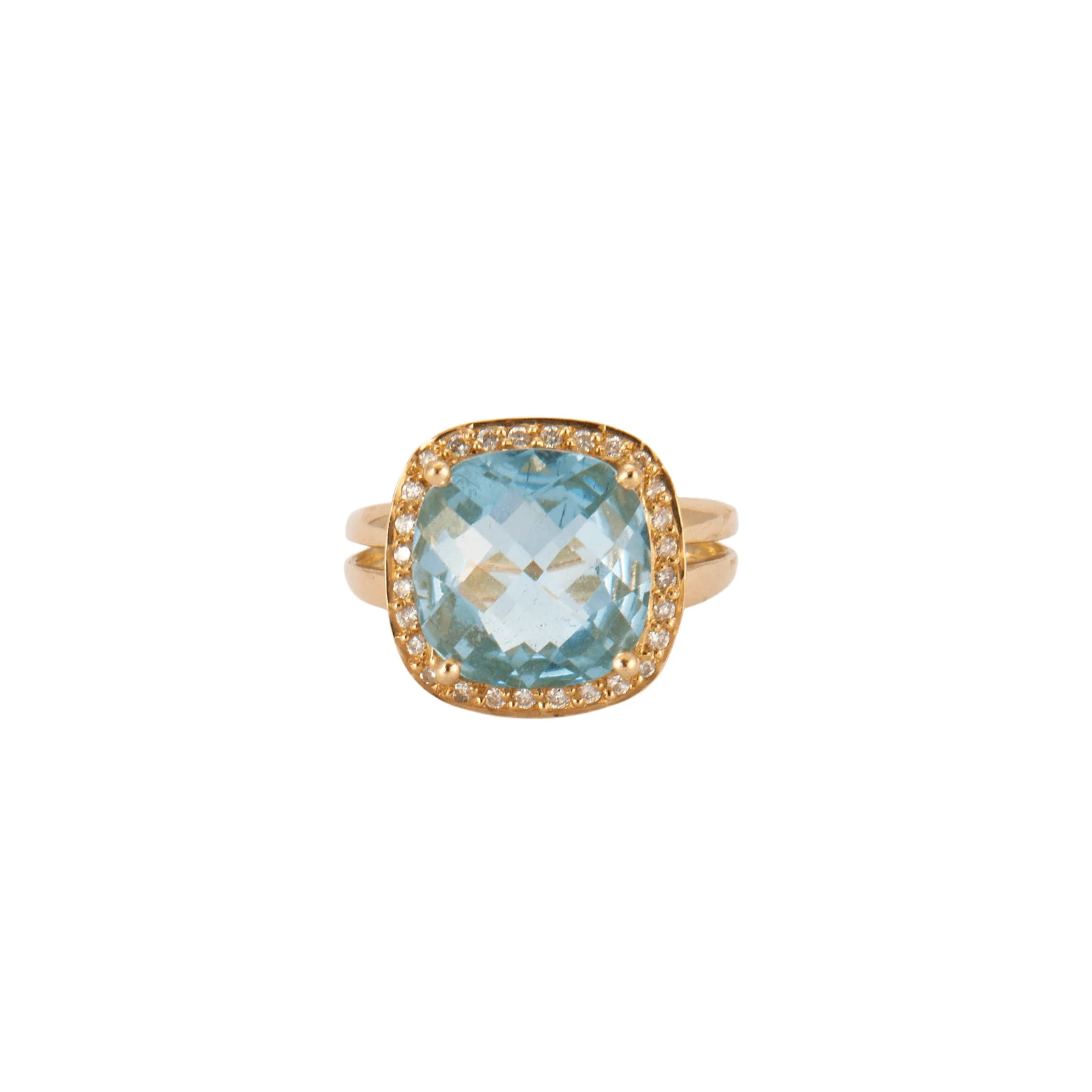 Blue Topaz Cocktail Ring