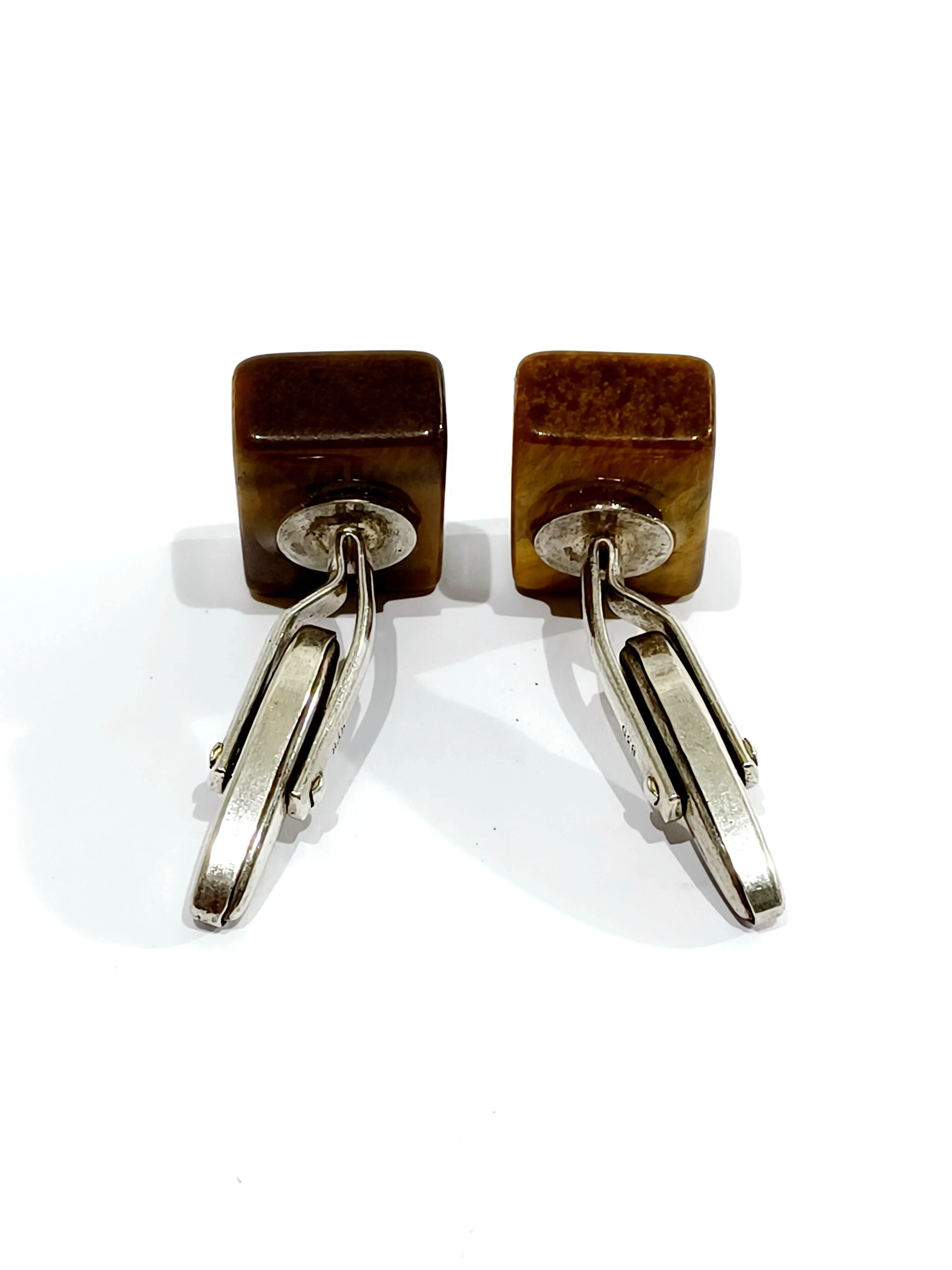 Cufflinks silver Eye of tiger - Image 14