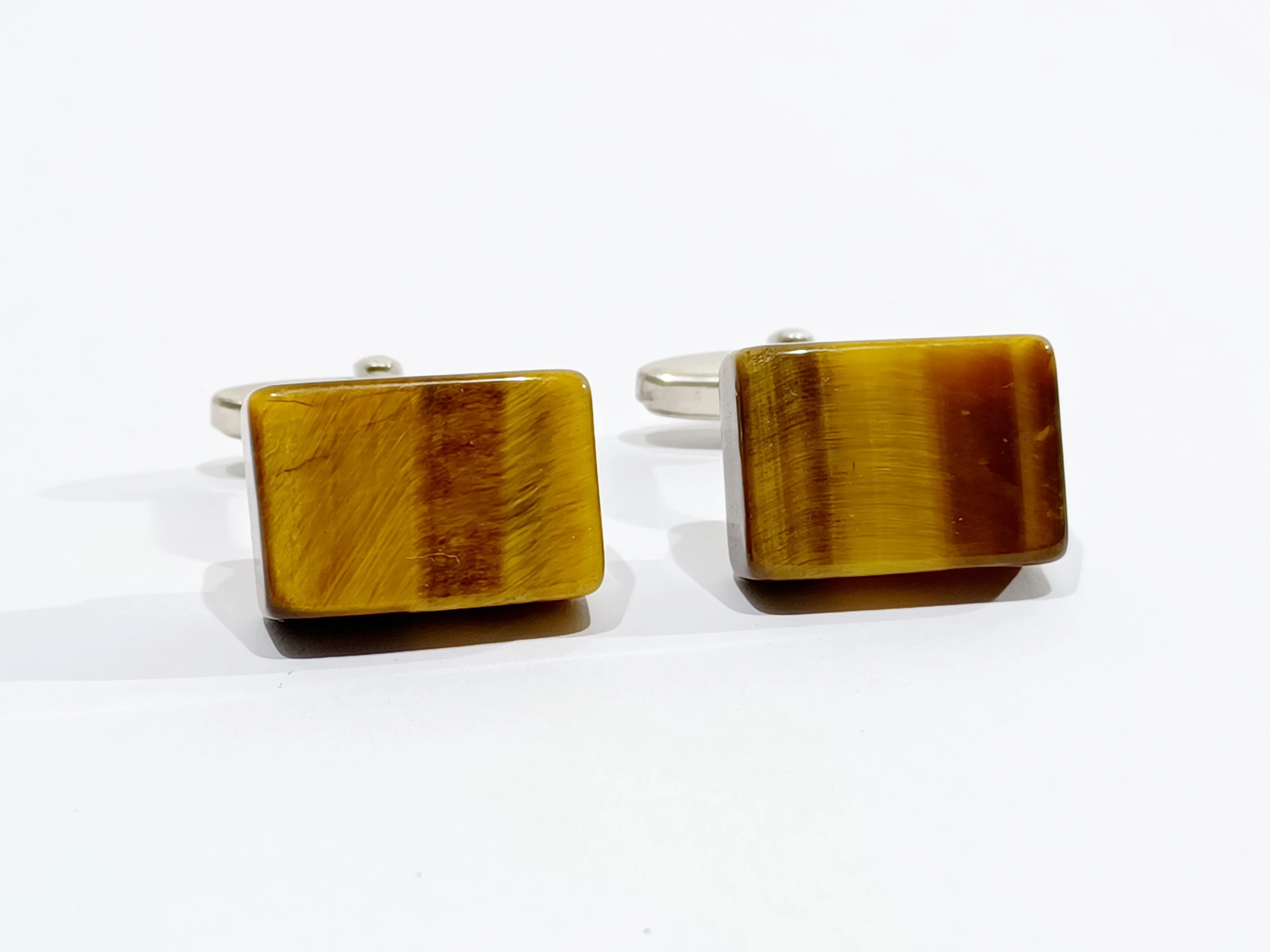 Cufflinks silver Eye of tiger - Image 7