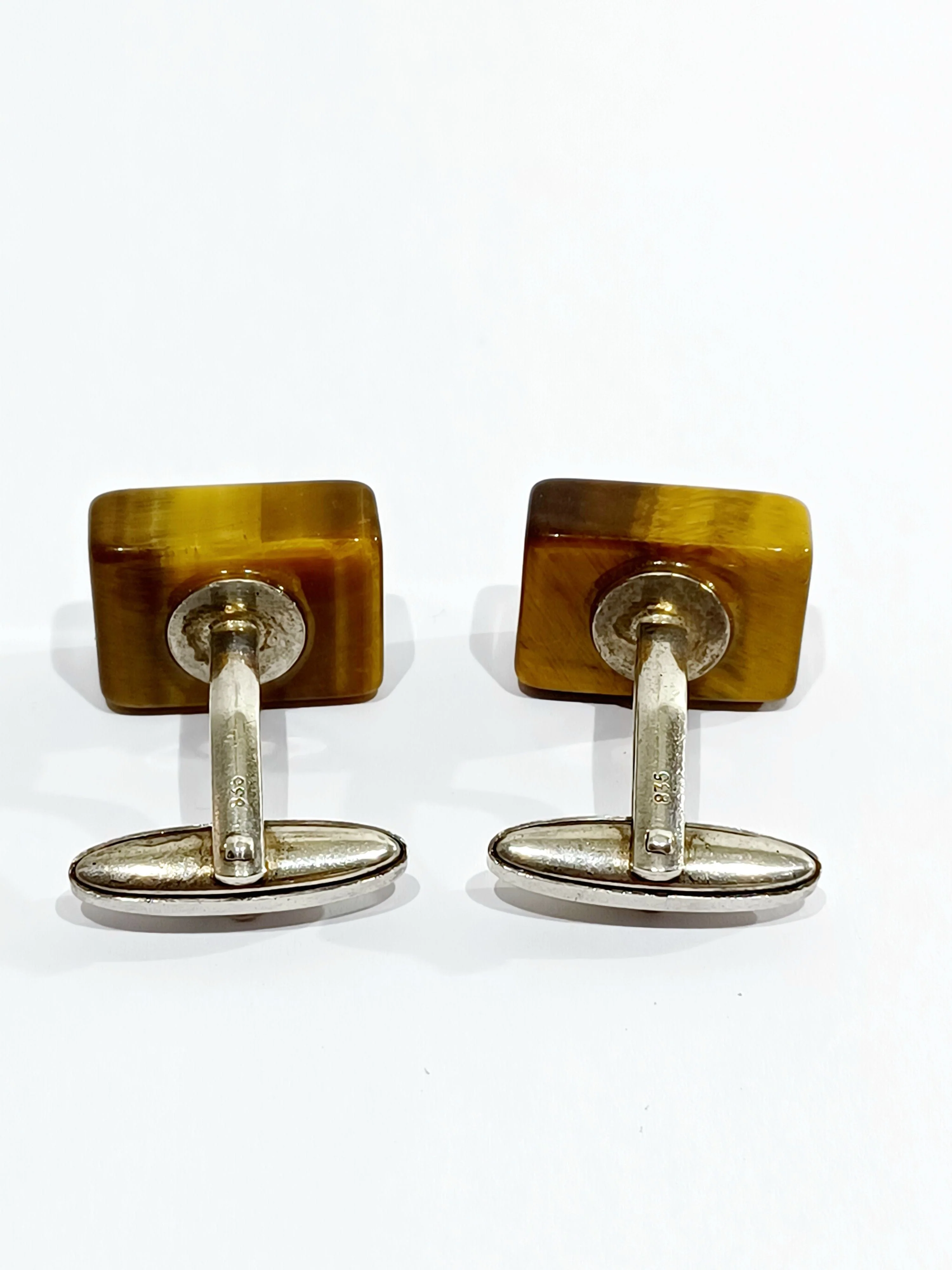 Cufflinks silver Eye of tiger - Image 9