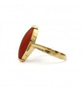 Ring - Gold and Coral - Image 3