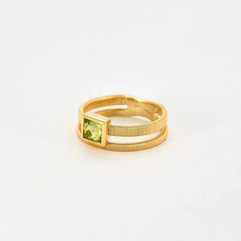 DOUBLE PERIDOT RING - Image 3