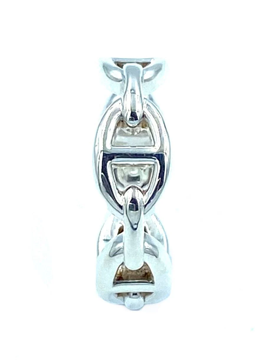 HERMES. Unchained Anchor Chain Ring silver - Image 3
