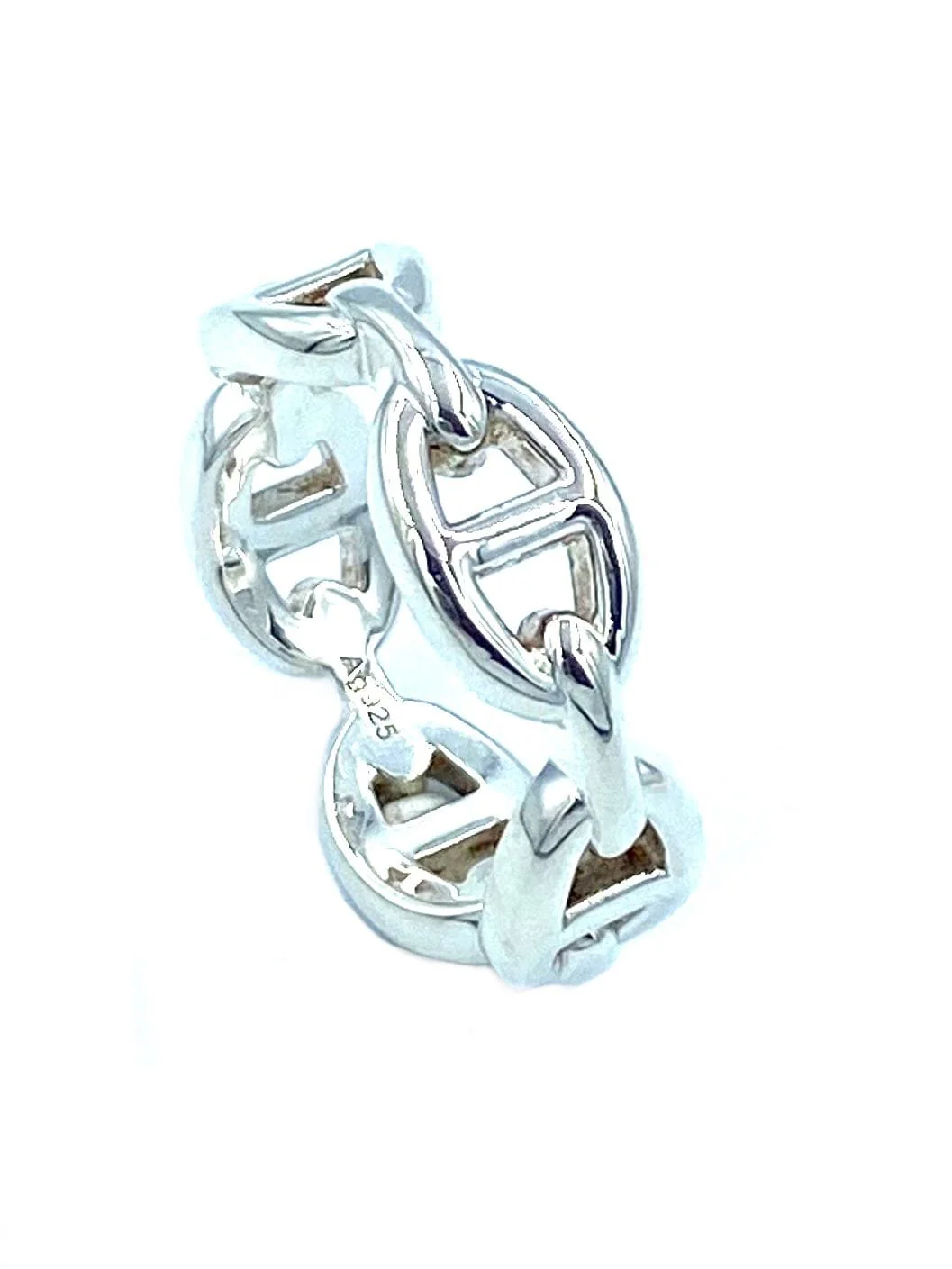 HERMES. Unchained Anchor Chain Ring silver - Image 7