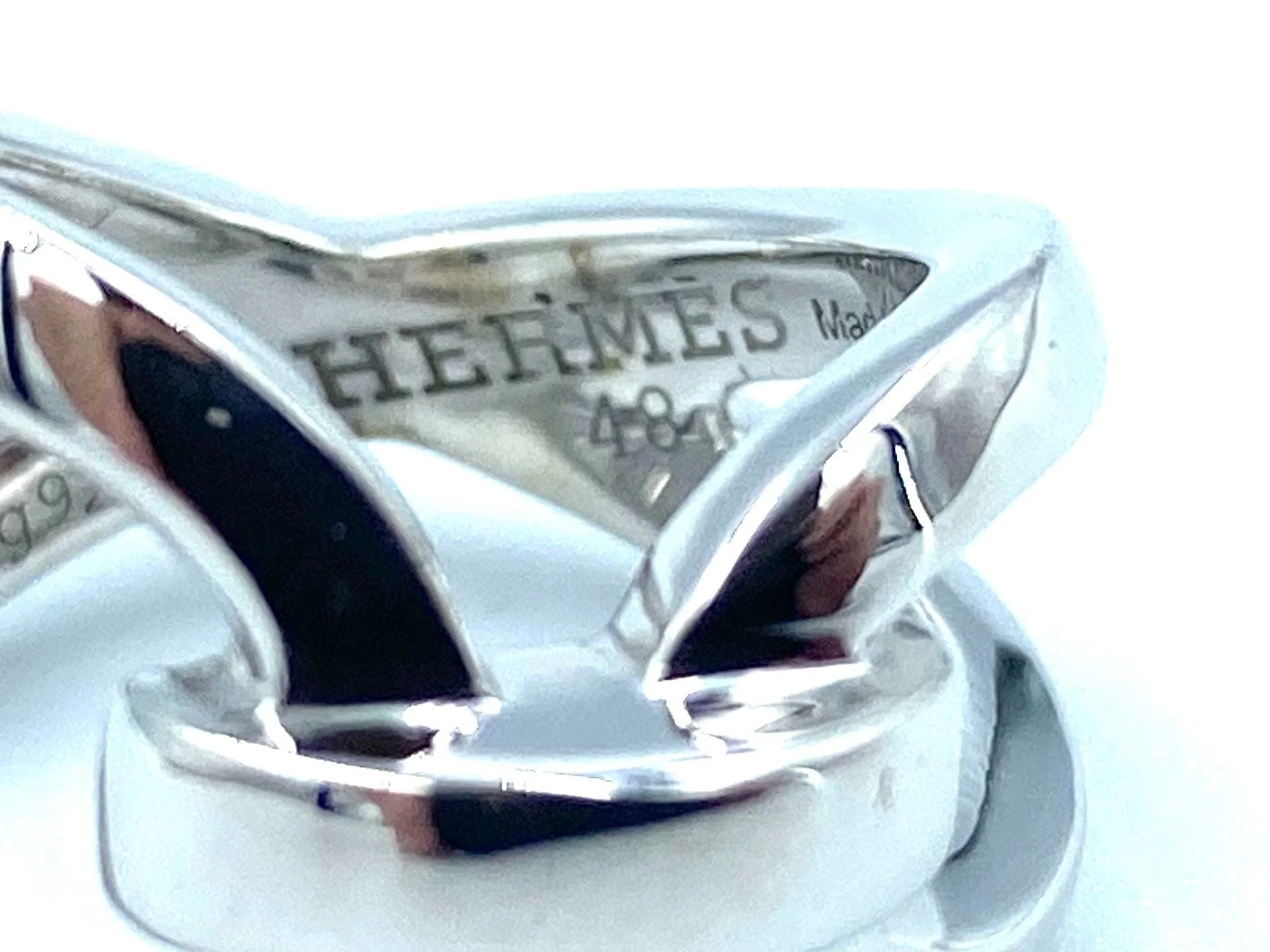HERMES. Ring Ever Anchor chain silver - Image 9
