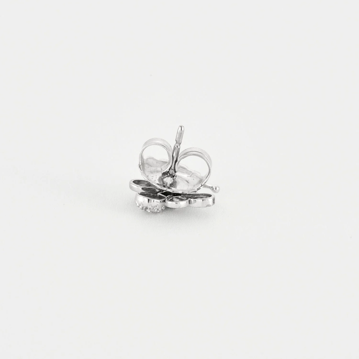 White gold diamond earrings - Image 2