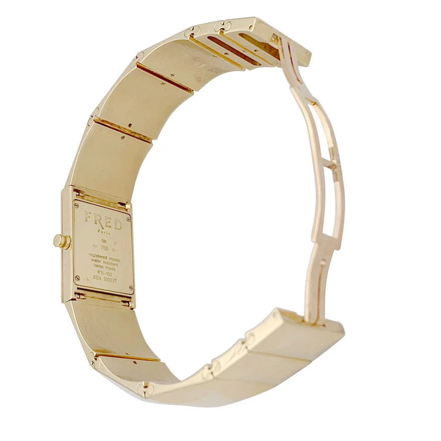 Watch Fred, "Cut", yellow gold. - Image 7