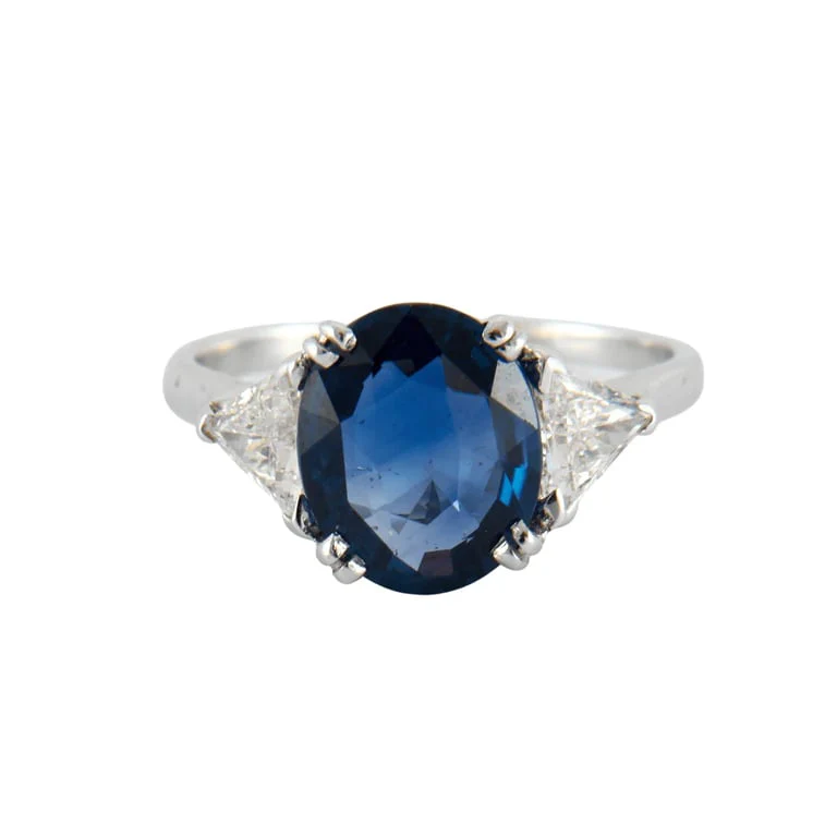 2.64ct Sapphire and Diamond Ring