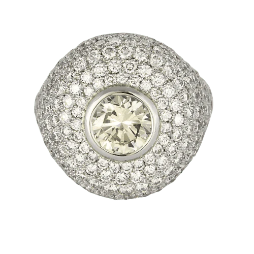 EDOUARD NAHUM - Celestial Ring white gold diamonds - Image 3