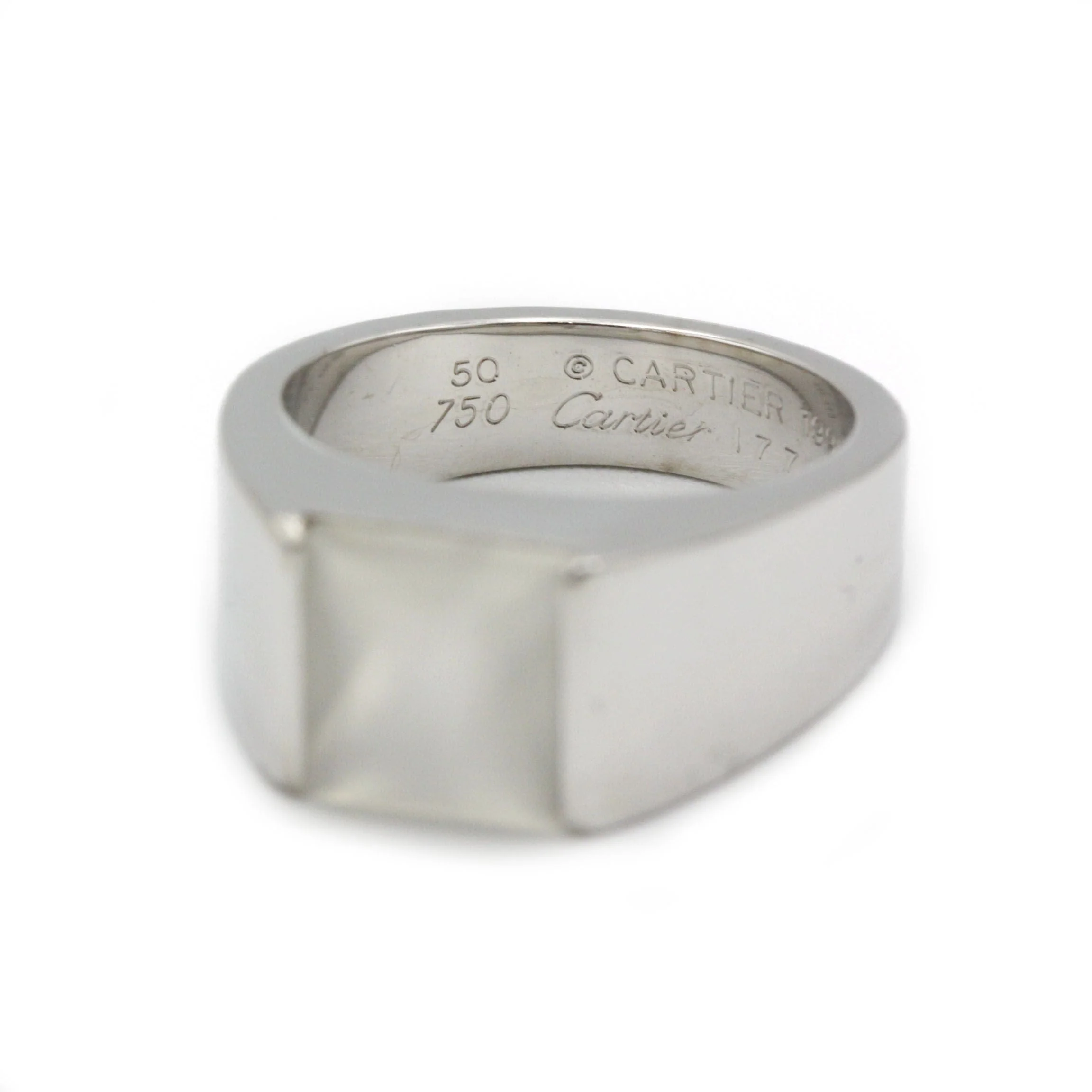 Ring Tank Cartier in white gold & moonstone - Image 4