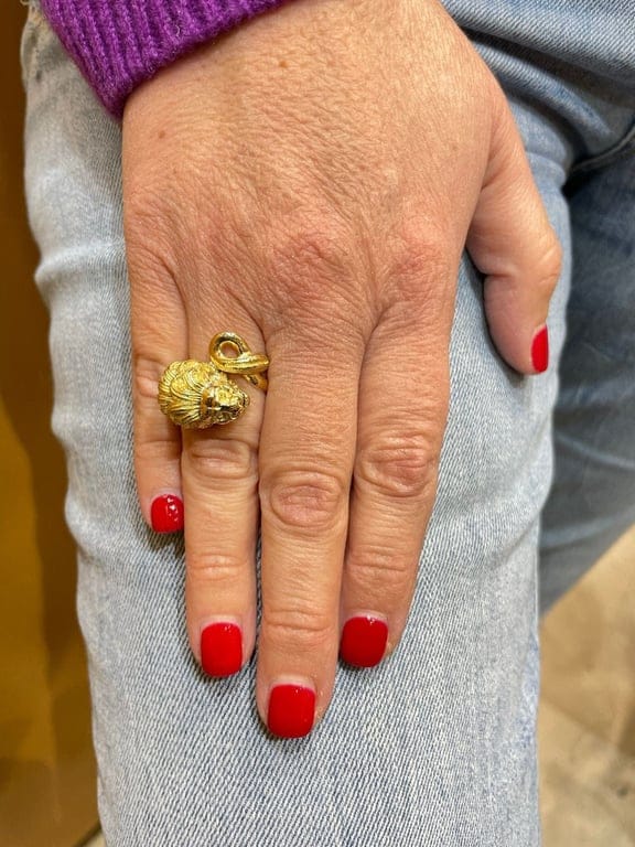 Dragon yellow gold ring - Image 3