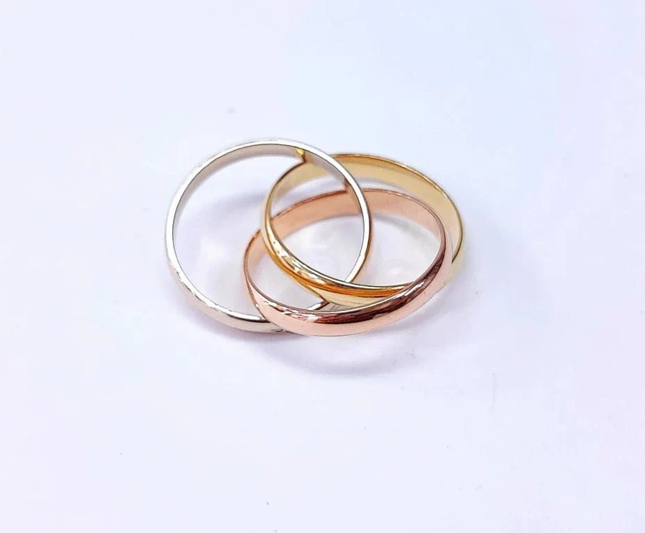 Wedding band 3 golds - Image 2