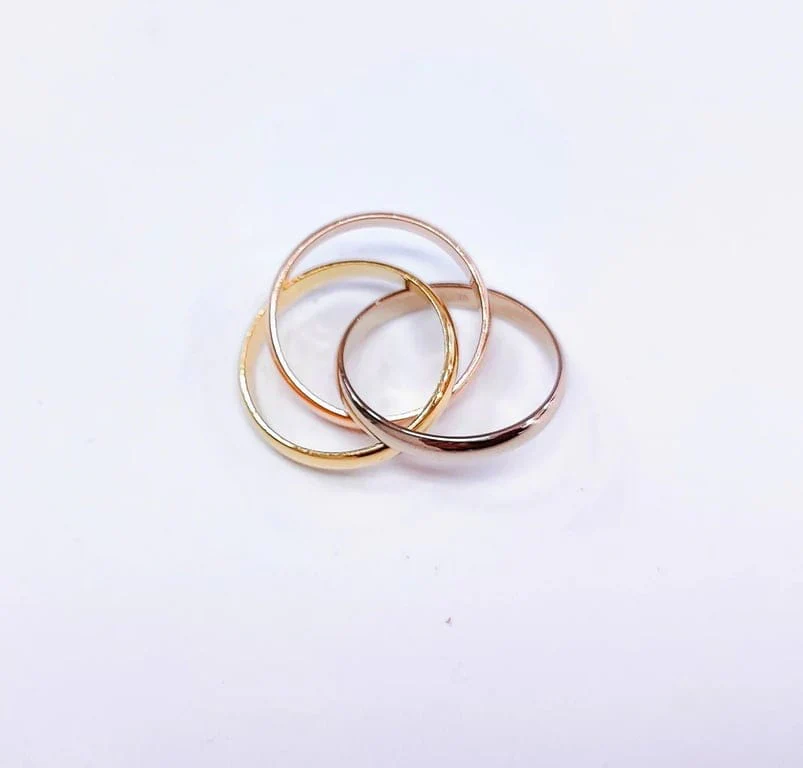 Wedding band 3 golds - Image 3