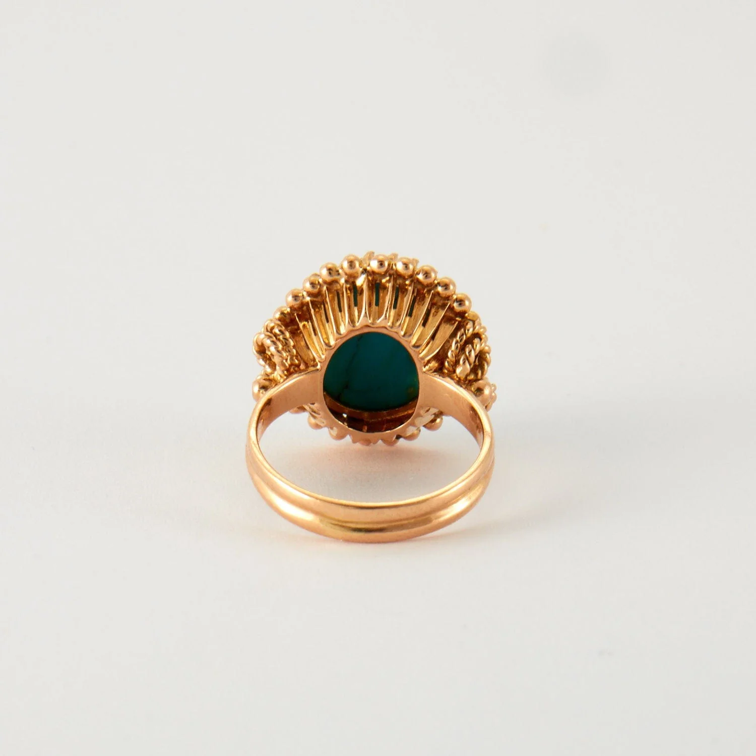 Turquoise ring, rose gold - Image 6