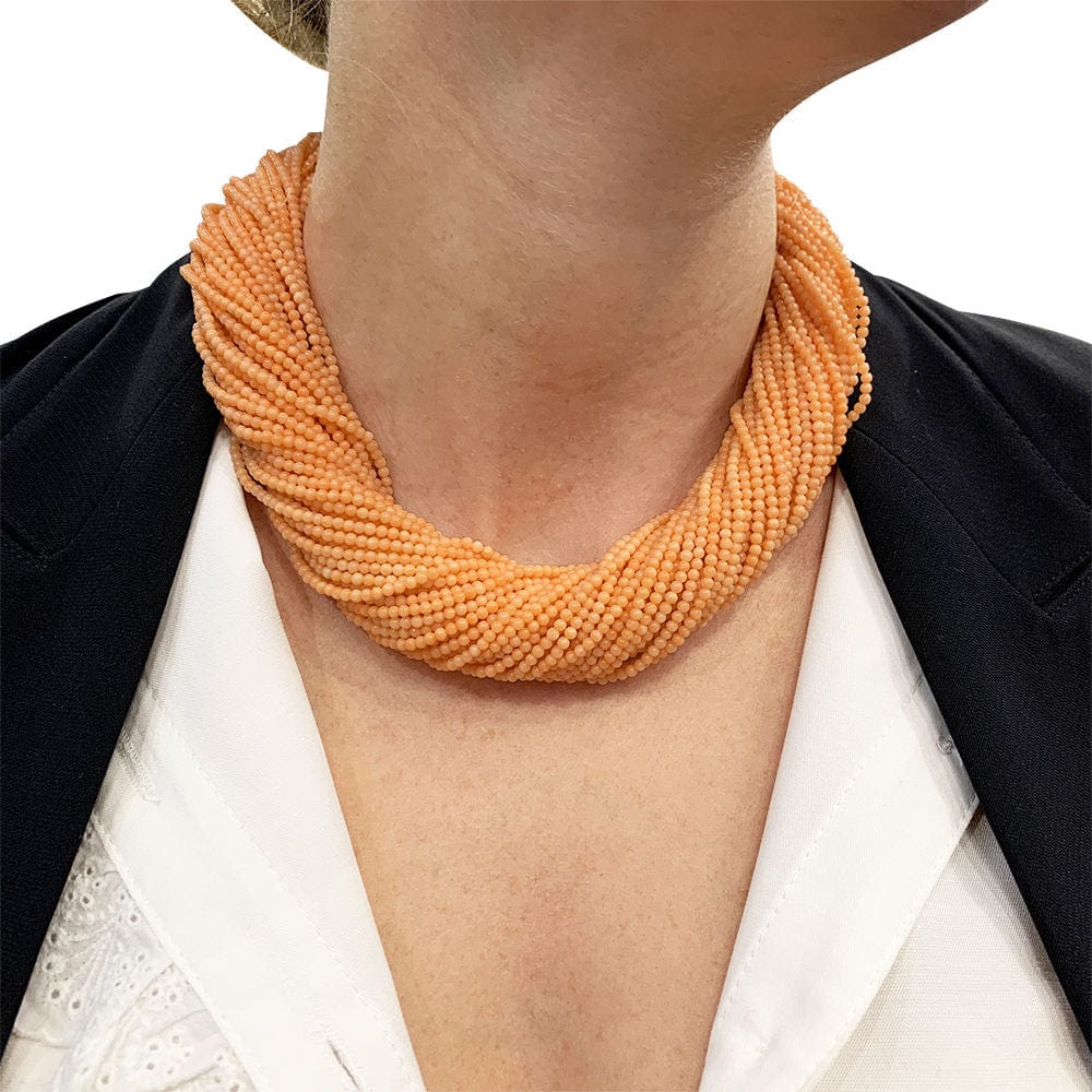 Van Cleefs & Arpels necklace in yellow gold and coral. - Image 10