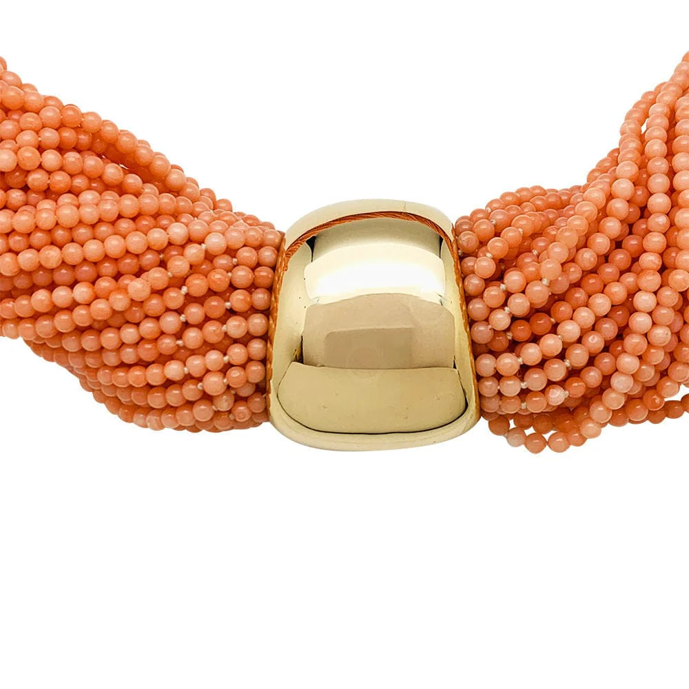 Van Cleefs & Arpels necklace in yellow gold and coral. - Image 6