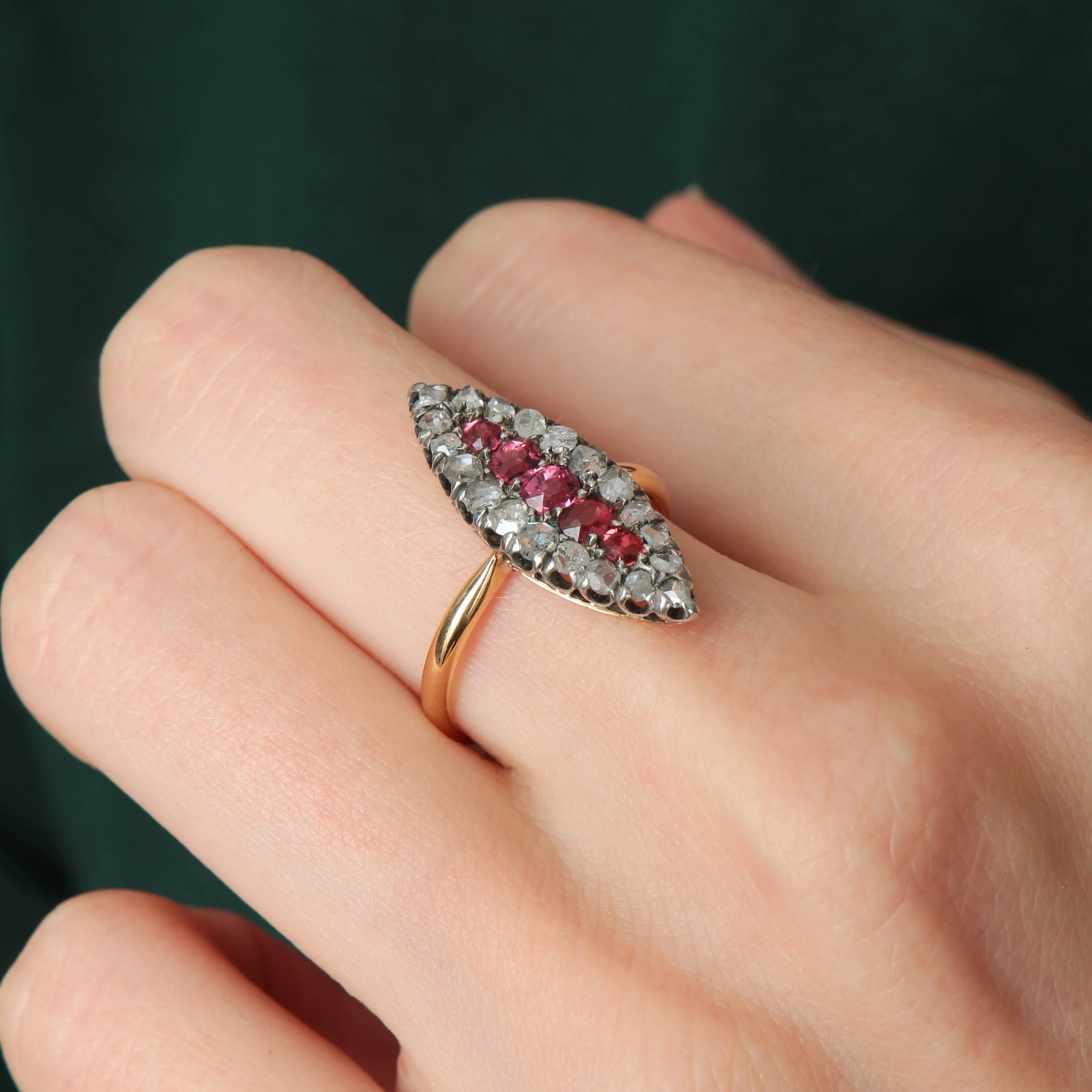 Marquise diamond ring - Image 2