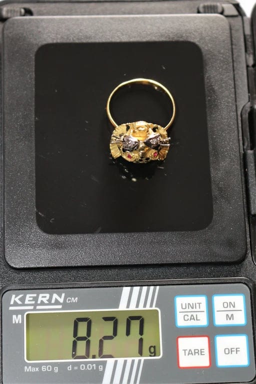 Ring Panthère in yellow gold & enamel - Image 11