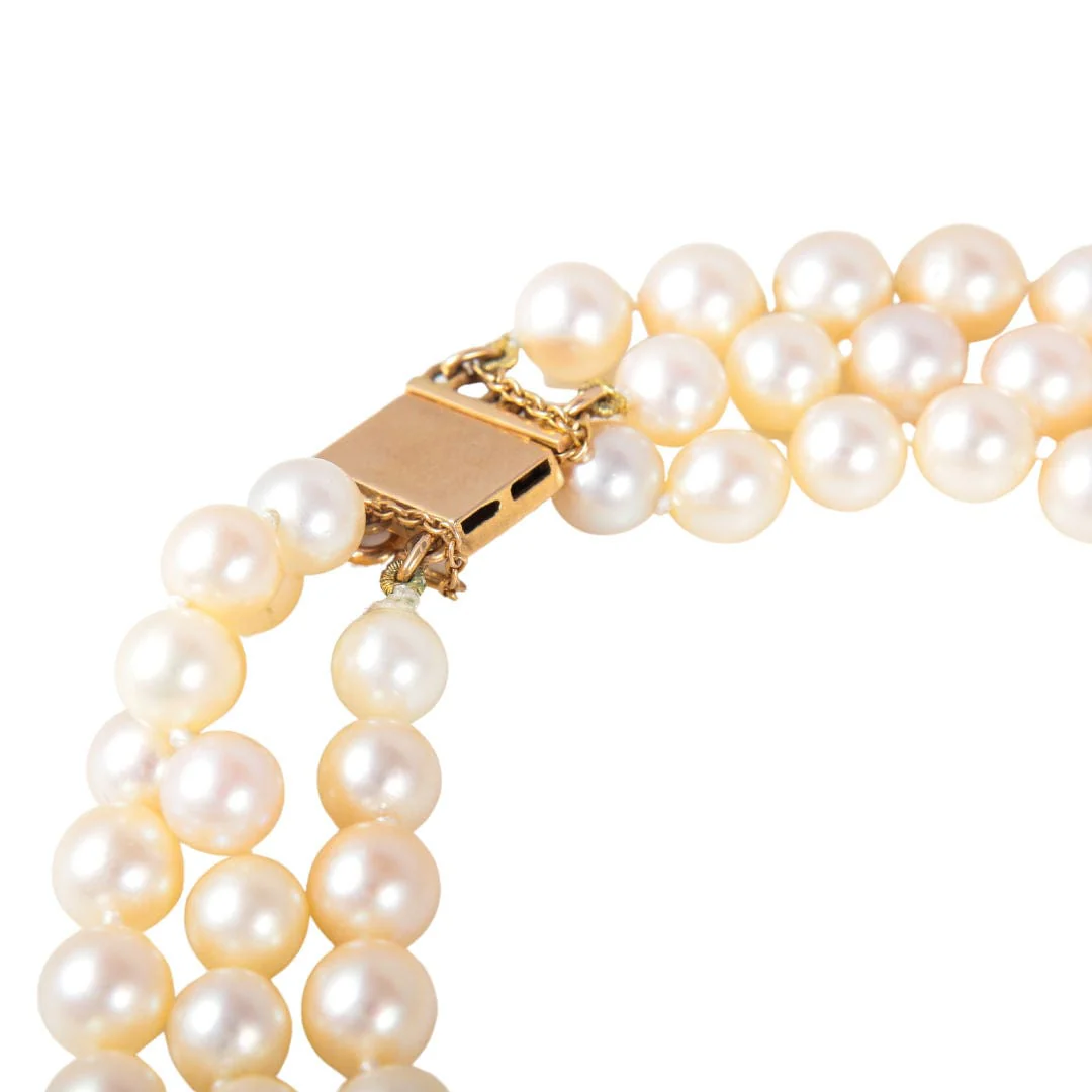 3 row pearl necklace - Image 8