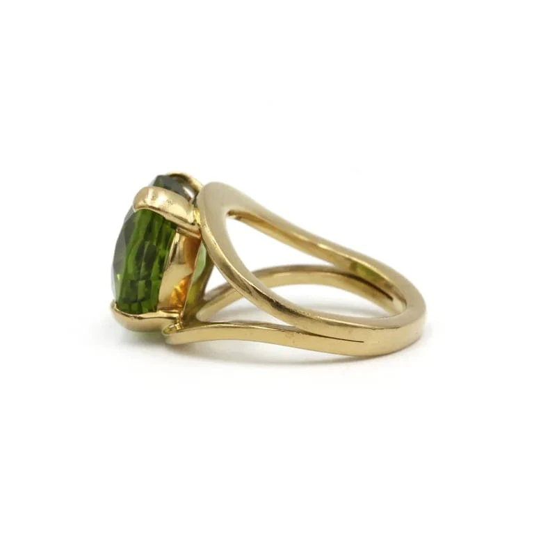 Ring - Yellow gold & Peridot - Image 2