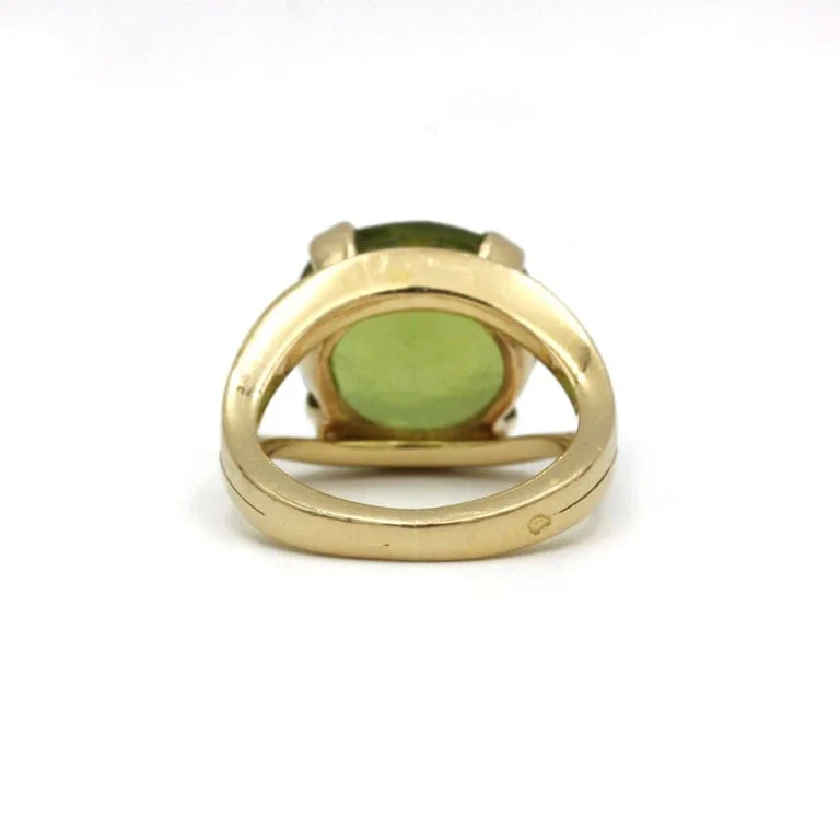 Ring - Yellow gold & Peridot - Image 3