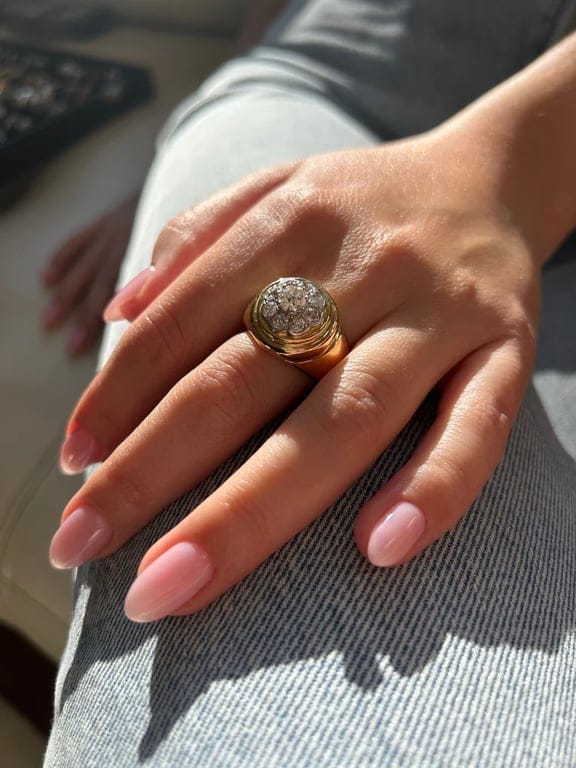 Ring - Yellow gold and diamonds - Image 2