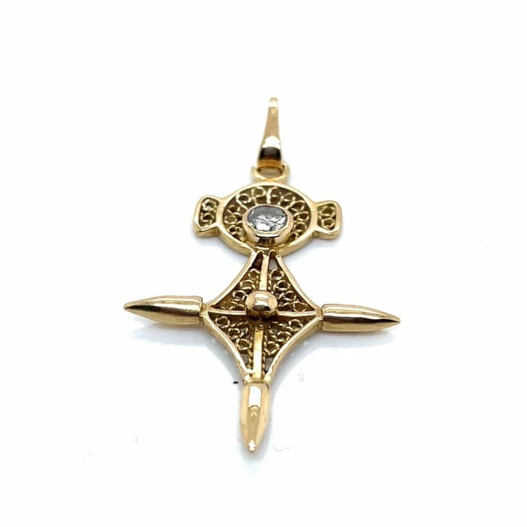 Agadez Diamond Cross Pendant
