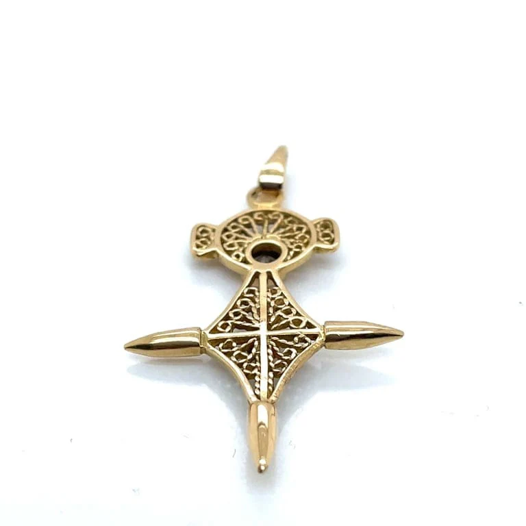 Agadez Diamond Cross Pendant - Image 2