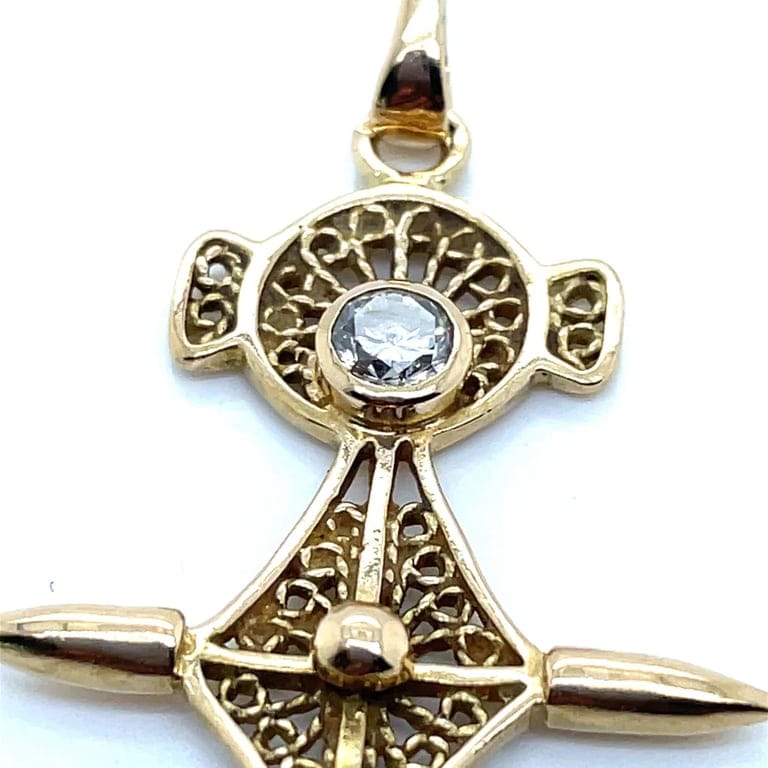Agadez Diamond Cross Pendant - Image 3