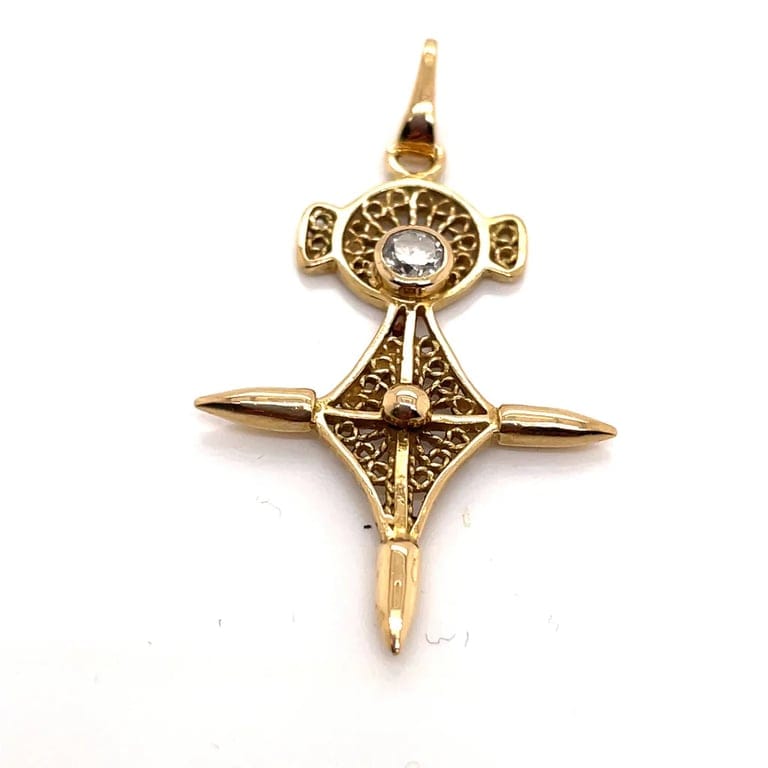 Agadez Diamond Cross Pendant - Image 4