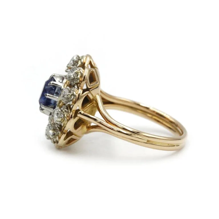 Gold, sapphire and diamond ring - Image 4