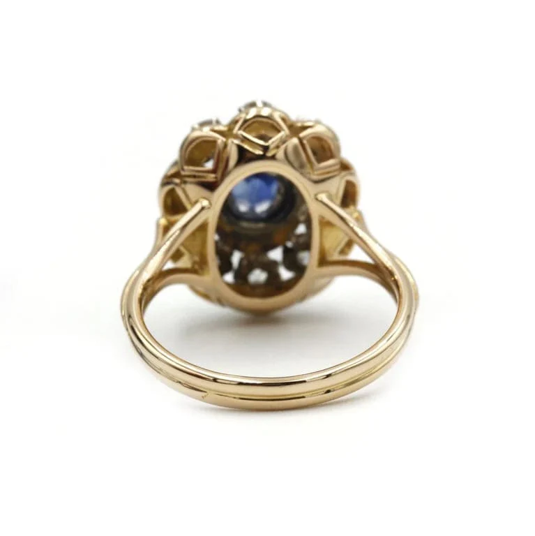 Gold, sapphire and diamond ring - Image 7