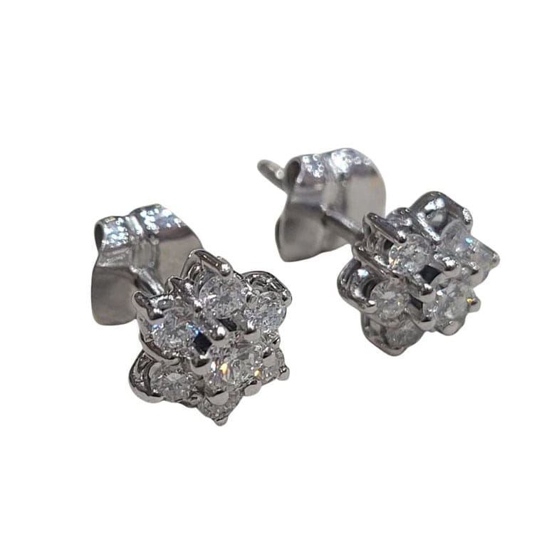 Earrings - Pendientes in 18k white gold and diamonds - Image 4