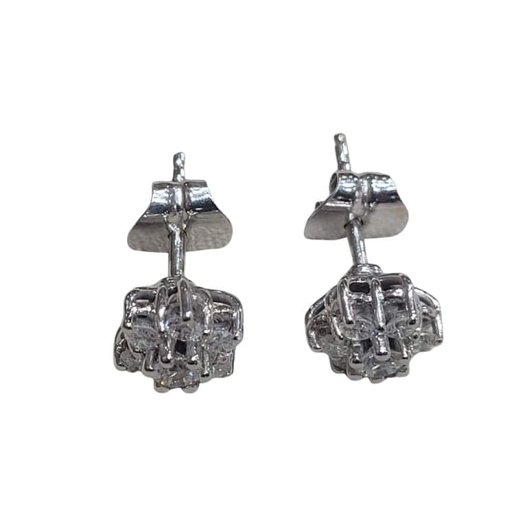 Earrings - Pendientes in 18k white gold and diamonds - Image 5