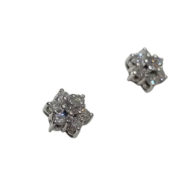 Earrings - Pendientes in 18k white gold and diamonds - Image 6