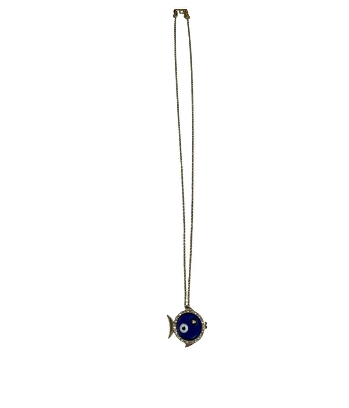 Enamel diamond eye pendant - Image 3