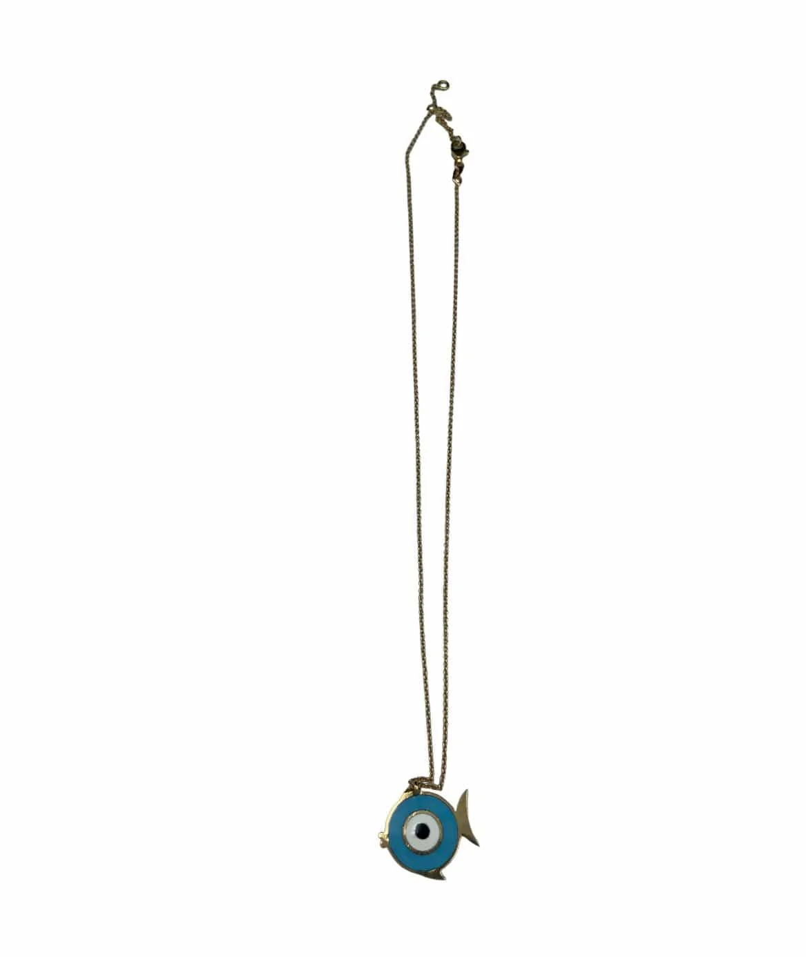 Enamel diamond eye pendant - Image 4