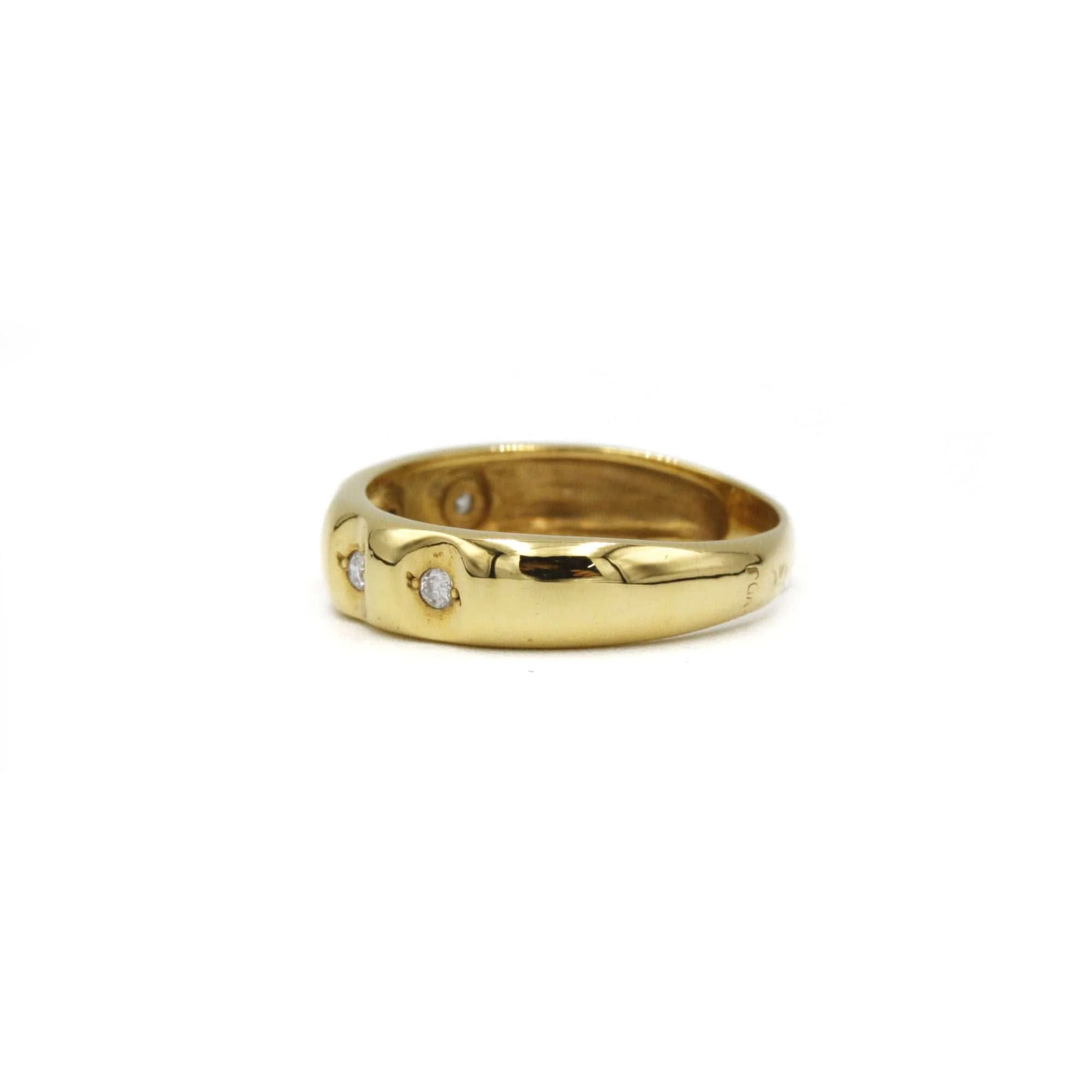 Yellow gold diamond ring - Image 2