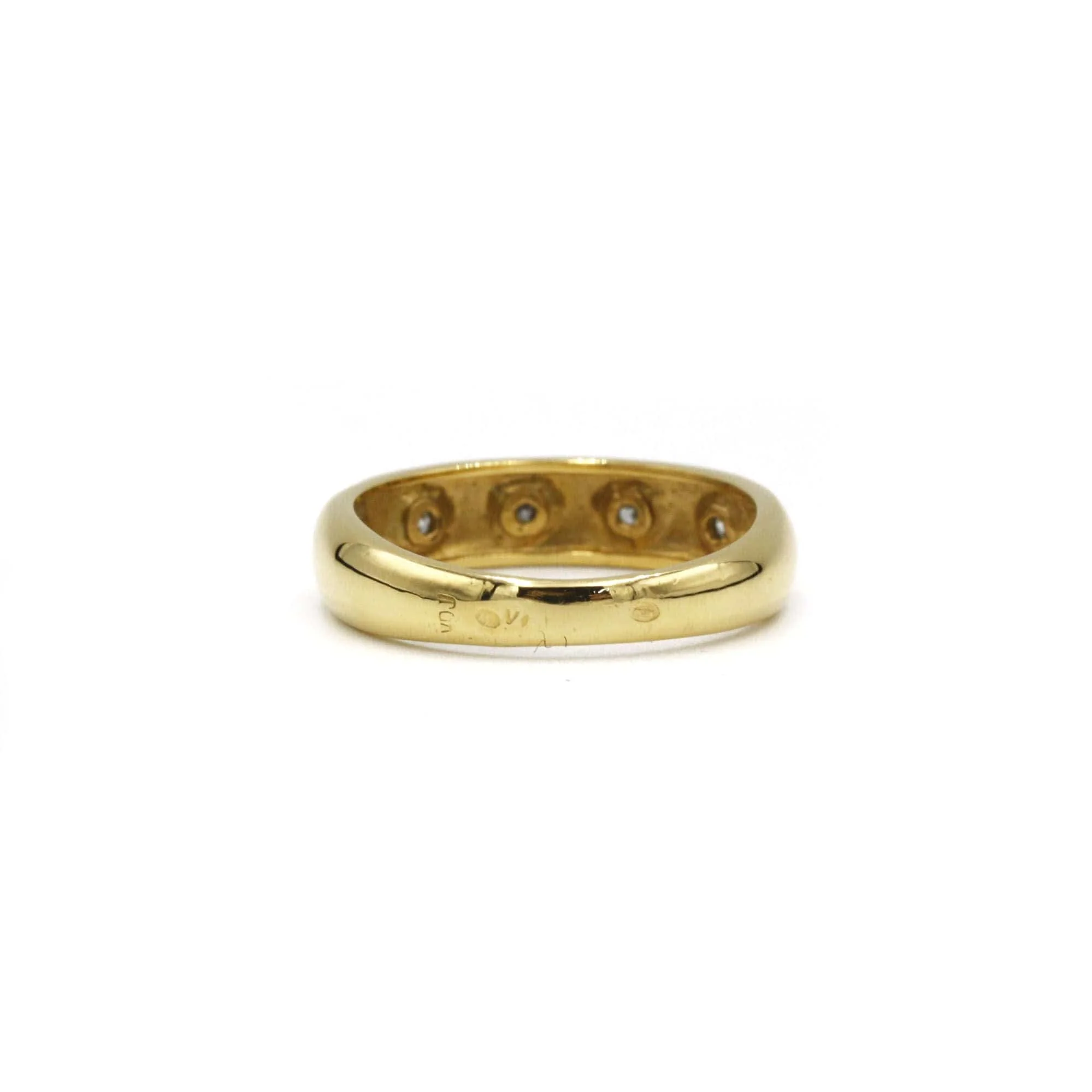 Yellow gold diamond ring - Image 3