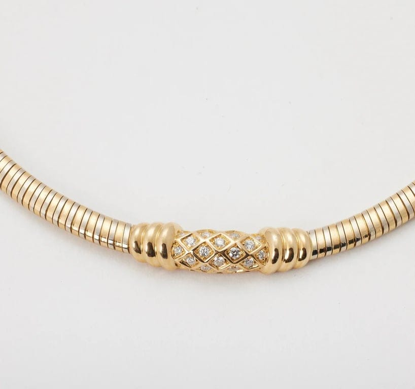 CARTIER - Two Gold Diamond Necklace - Image 5