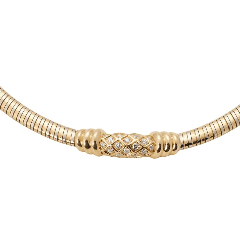 CARTIER - Two Gold Diamond Necklace - Image 6