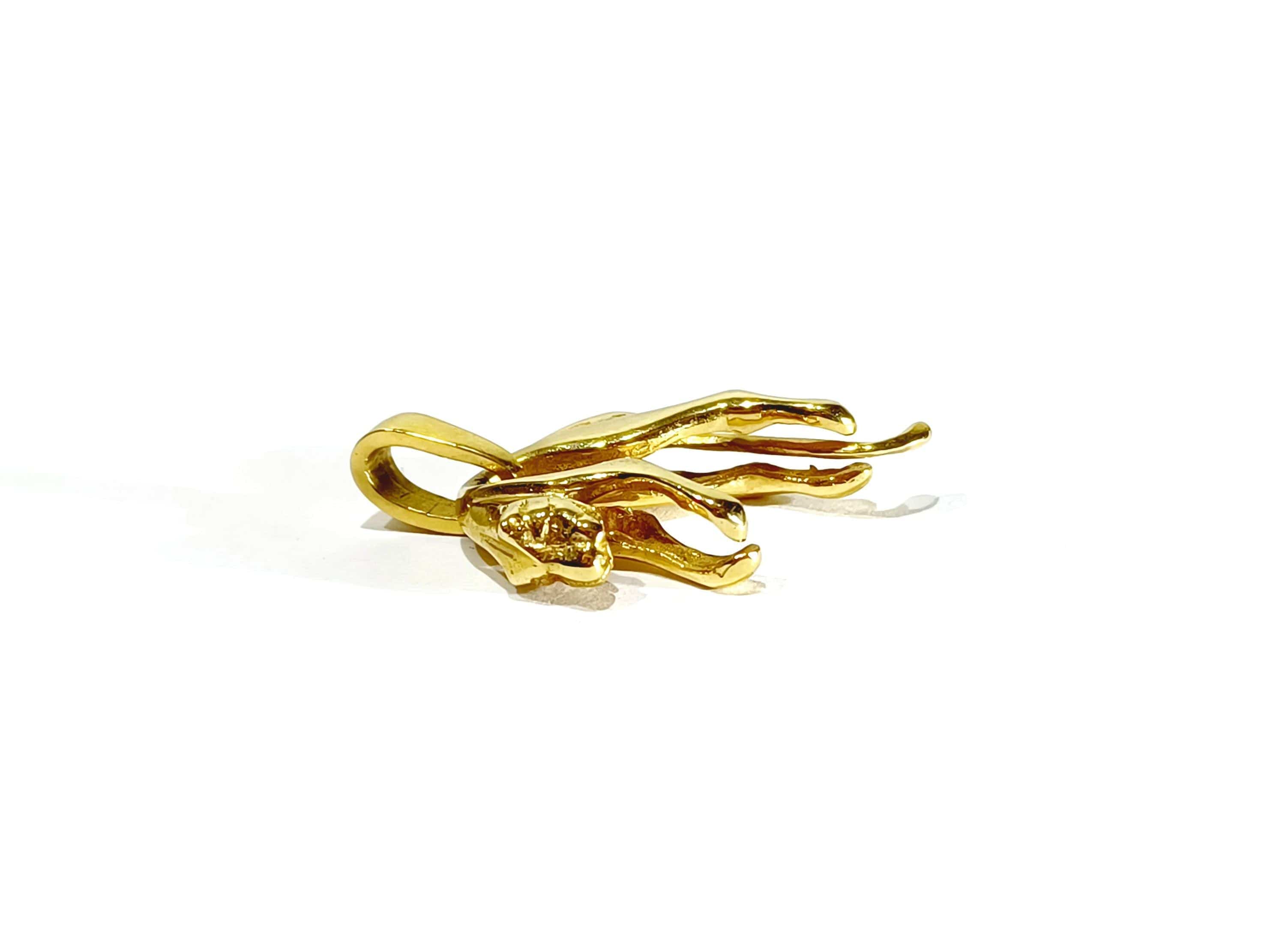 Yellow gold cheetah pendant - Image 10