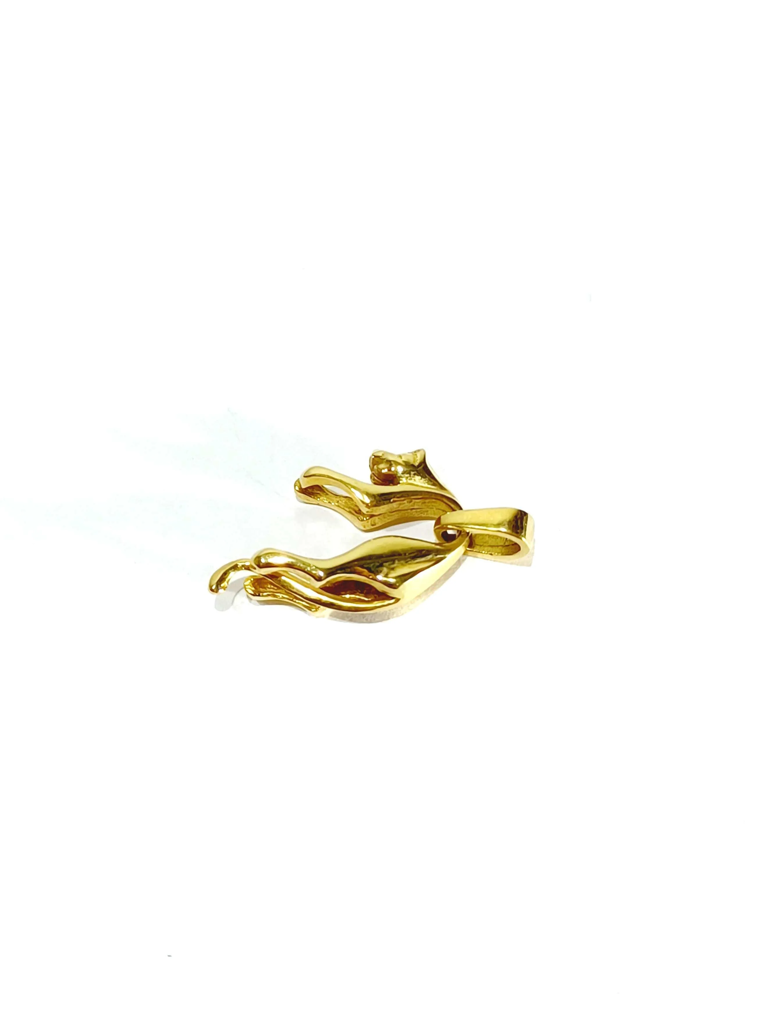 Yellow gold cheetah pendant - Image 12