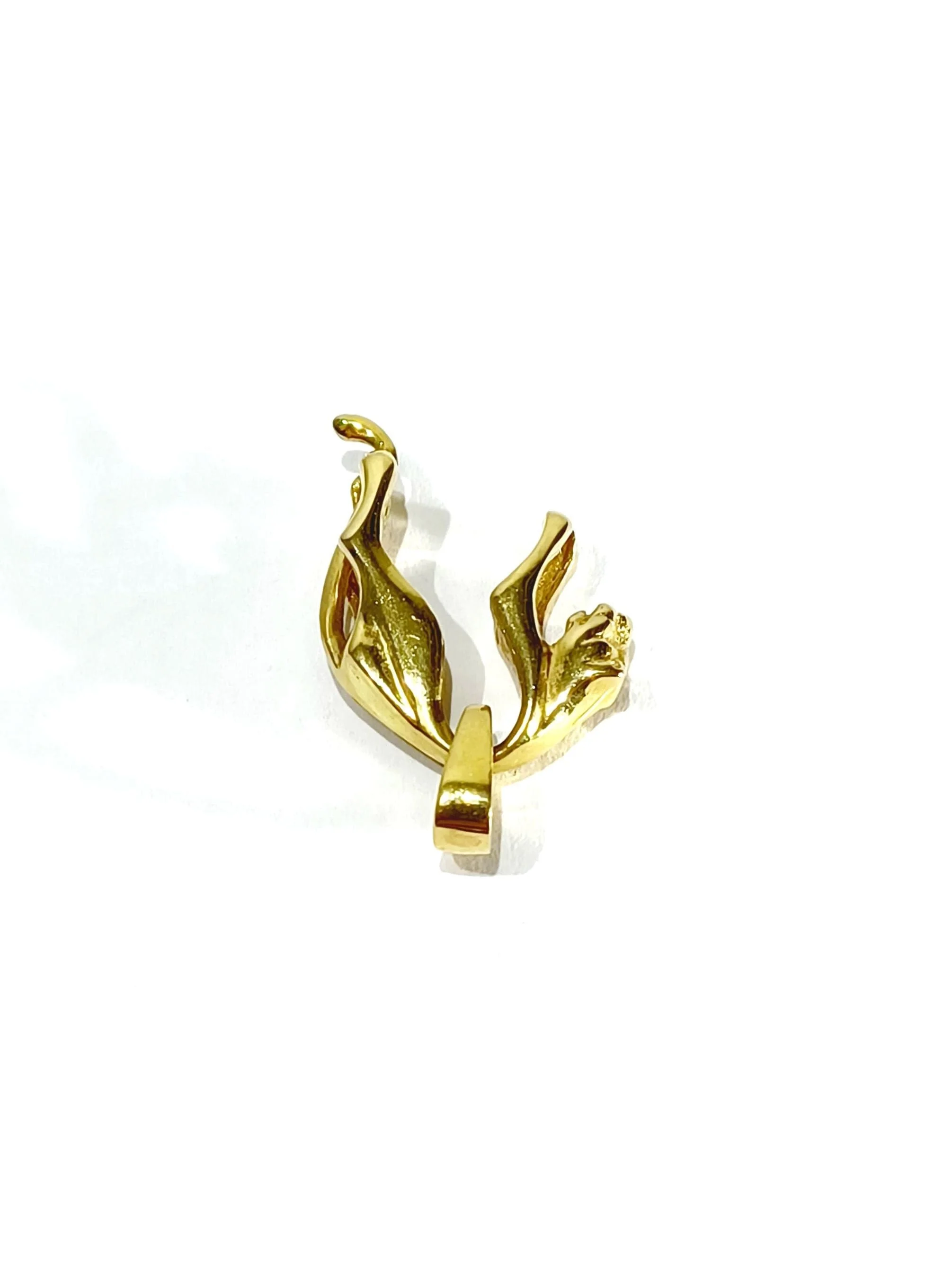 Yellow gold cheetah pendant - Image 7