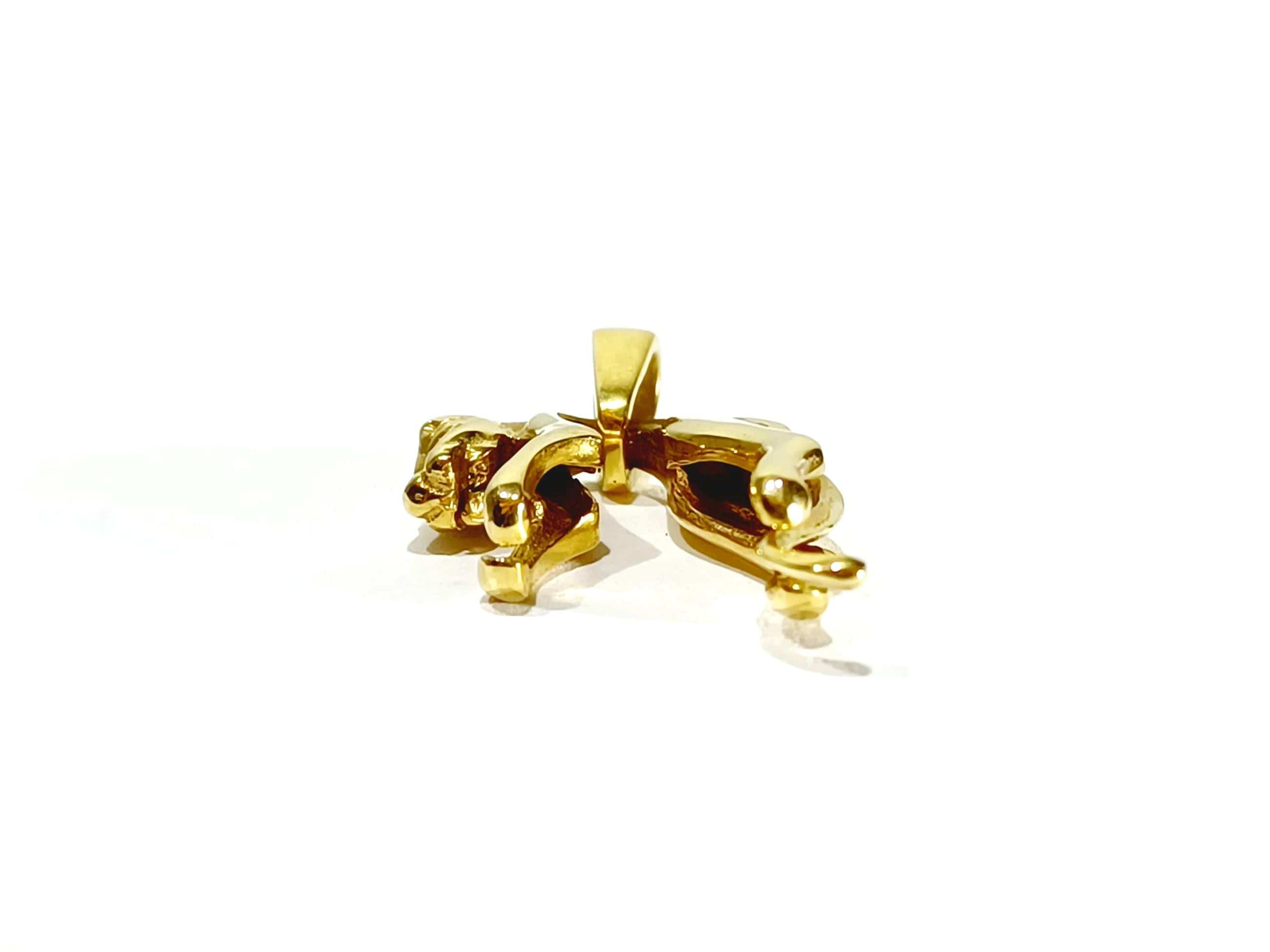 Yellow gold cheetah pendant - Image 8