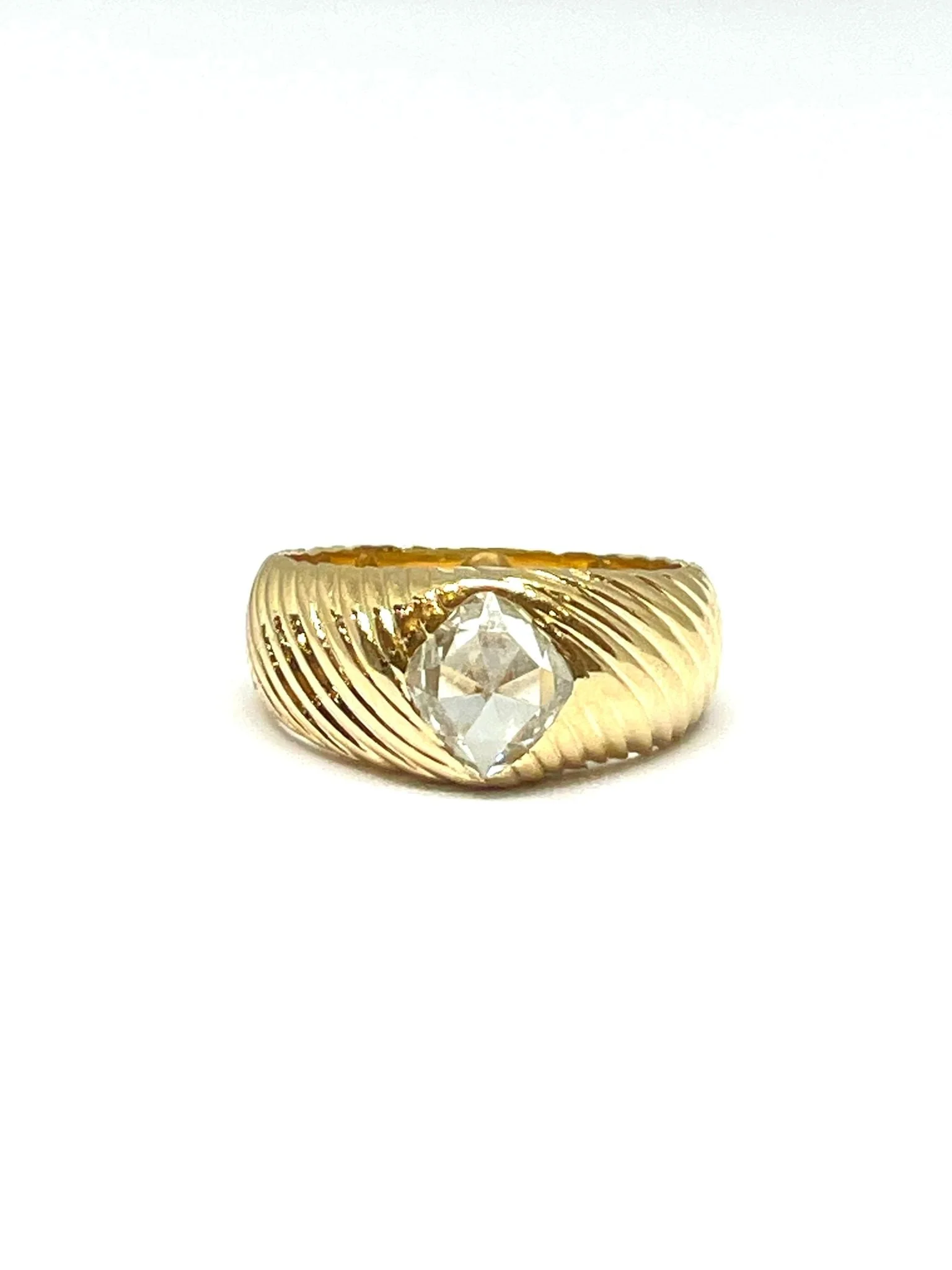 Diamond diamond bangle ring