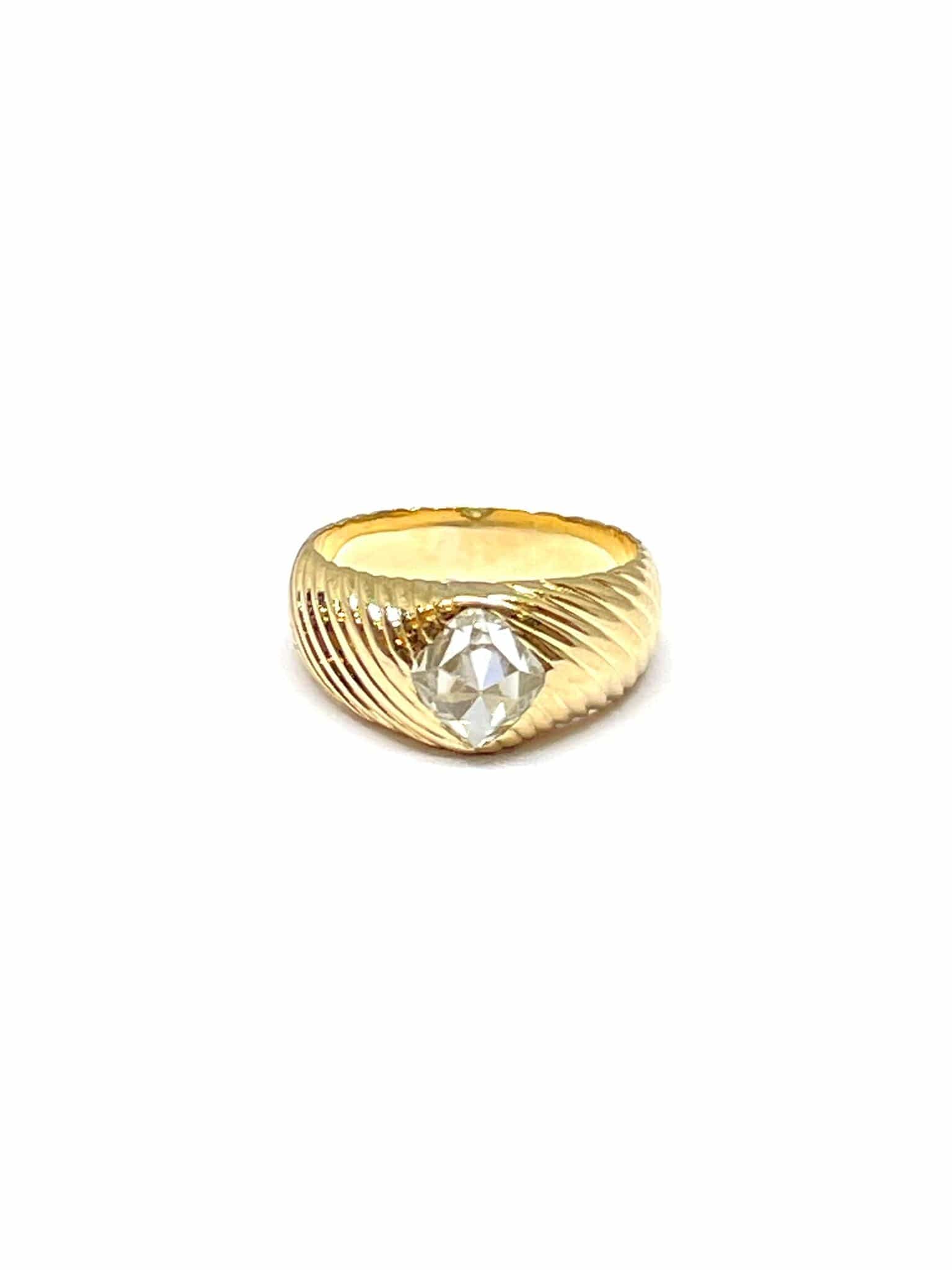 Diamond diamond bangle ring - Image 2