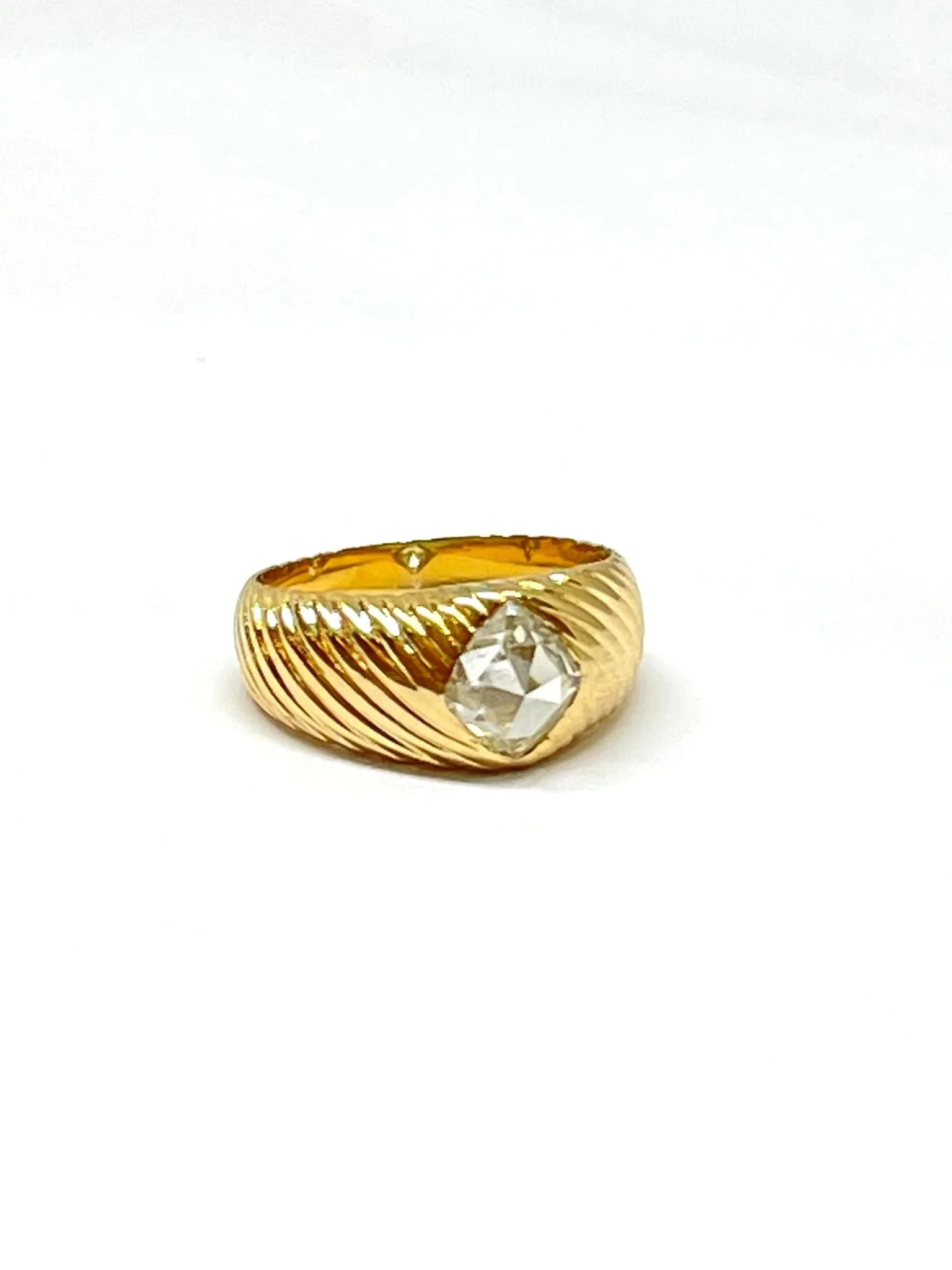 Diamond diamond bangle ring - Image 3