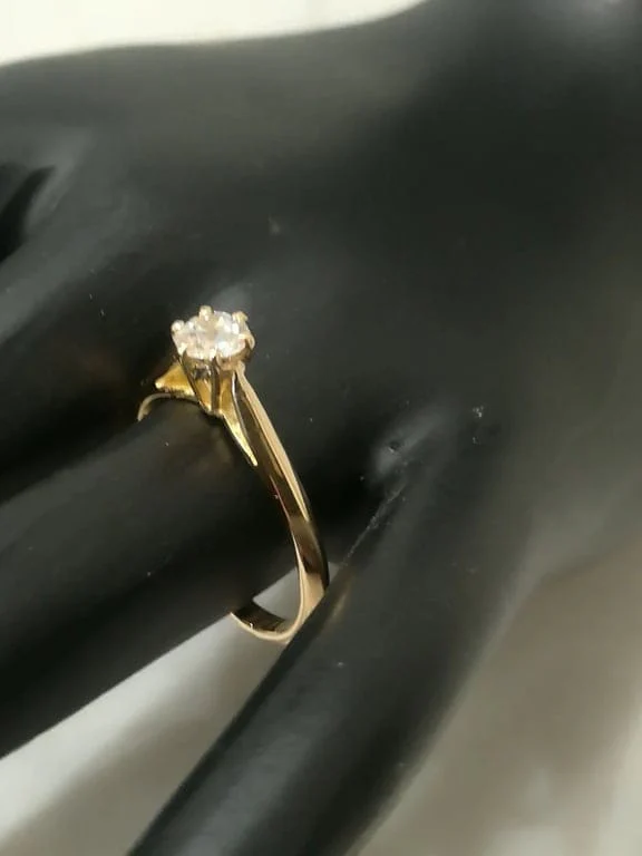 Yellow Gold Diamond Solitaire - Image 5