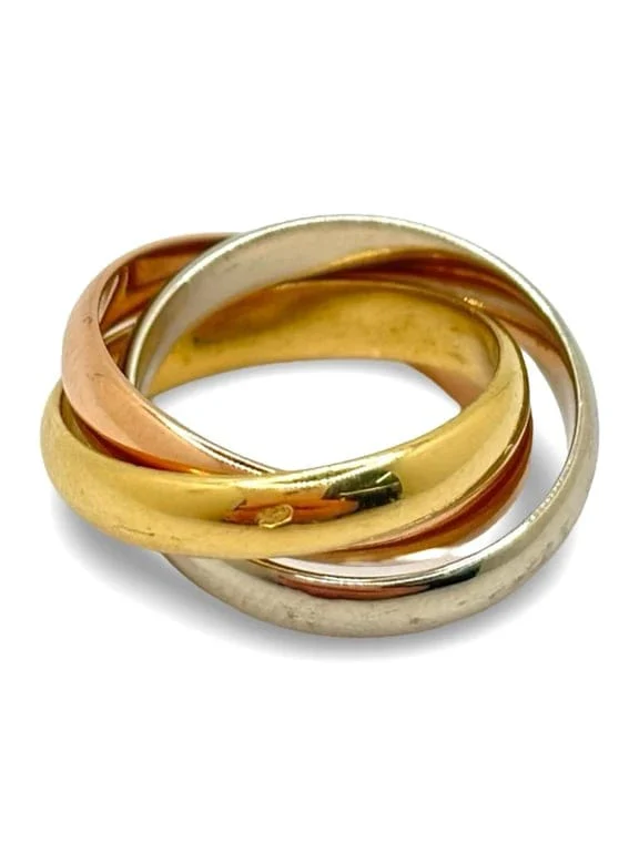 18K three-gold ring  - Image 3
